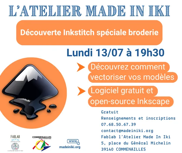 Découverte Inkstitch spéciale broderie