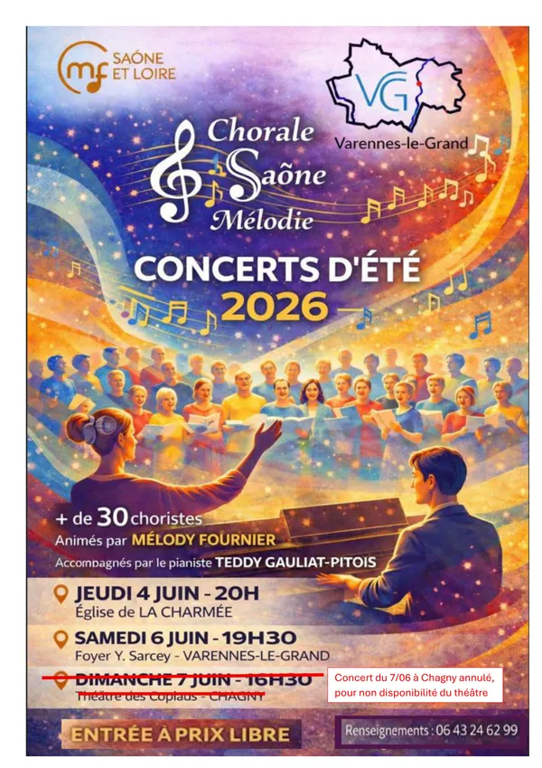 Concert d'été Saône Mélodie