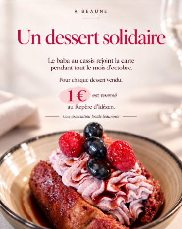 Un dessert solidaire à la Cité des Climats et Vins de Bourgogne