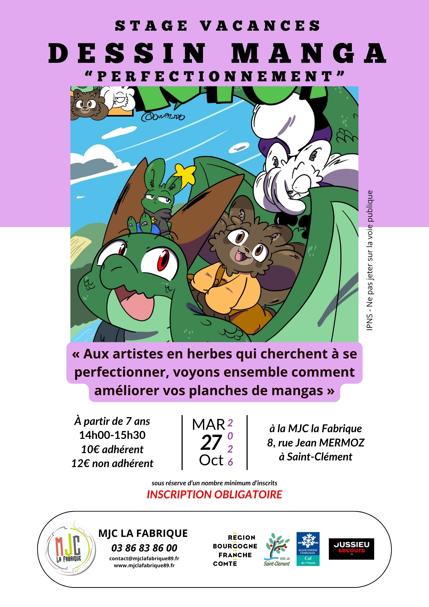 Stage de dessin manga