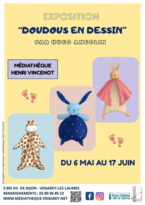 Doudous en dessin par Hugo Angolin