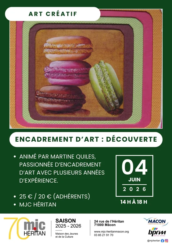 Encadrement d'art : découverte