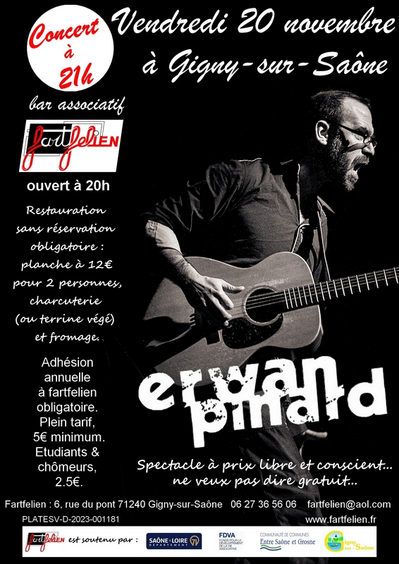 Erwan Pinard en concert