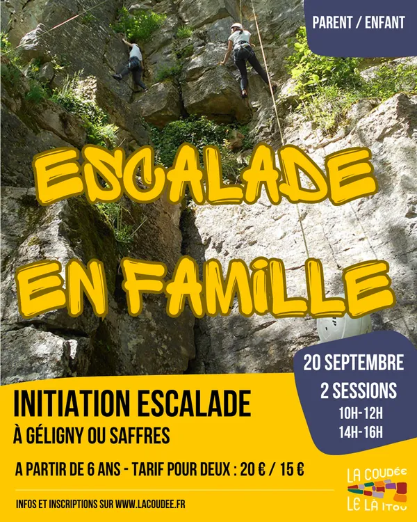 Initiation à l’escalade parent-enfant- Mont st Jean