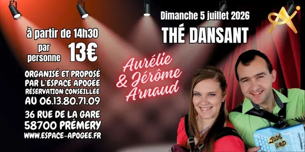 Le duo Aurélie et Jérome Arnaud à l'Espace Apogée - dimanche 5 juillet