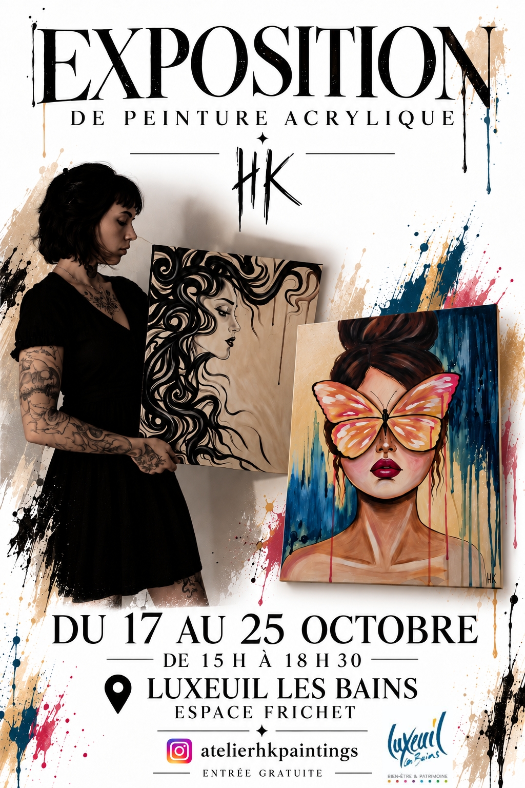 Exposition de Peintures acrylique par HK