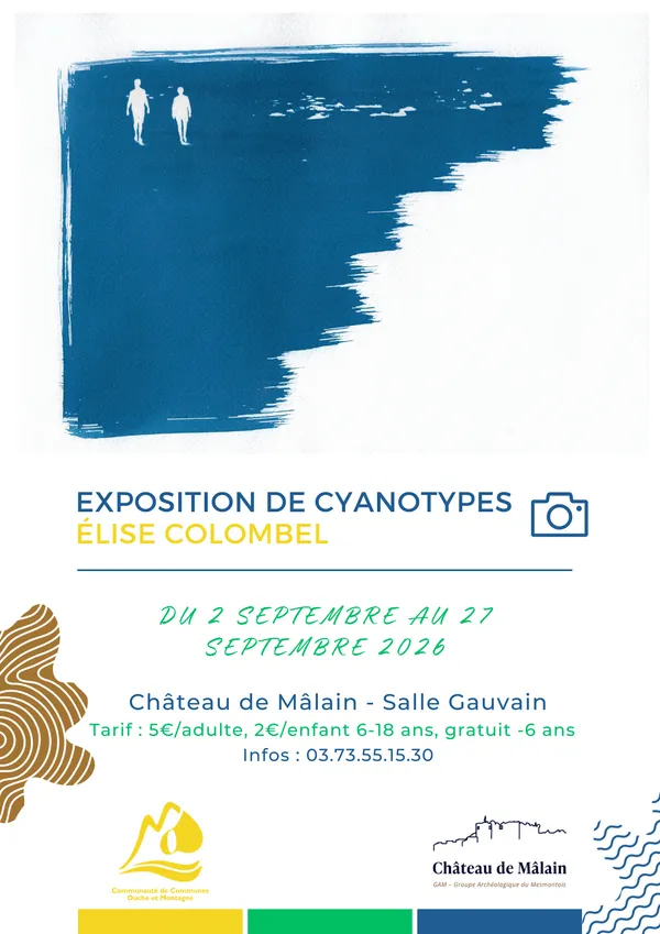 Exposition de cyanotypes d'Elise Colombel