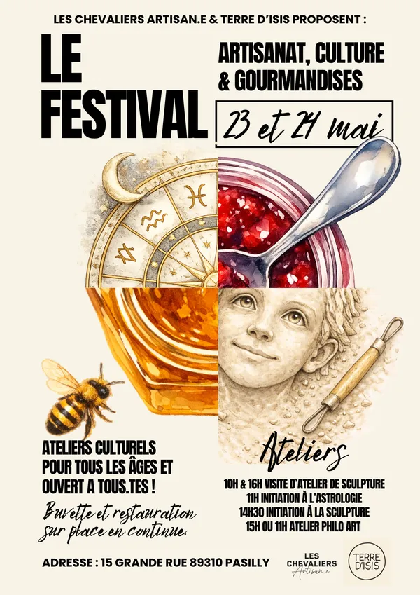 LE FESTIVAL / PORTES OUVERTES DE L ASSOCIATION LES CHEVALIERS A PASILLY 23 ET 24 MAI 2026