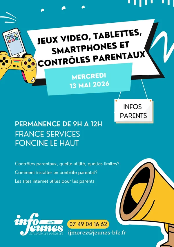 « Jeux vidéos, tablettes, smartphones et contrôles parentaux »
