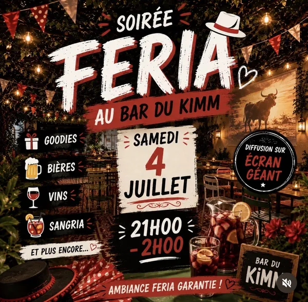 Soirée FERIA au bar du Kimm