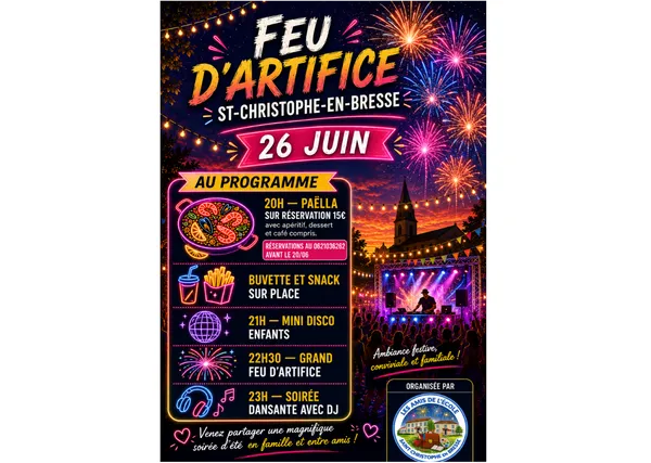 Soirée d'été - Feu d'artifice