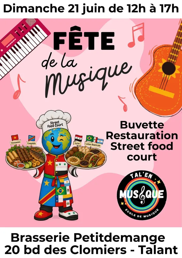 Fête de la musique et street food court