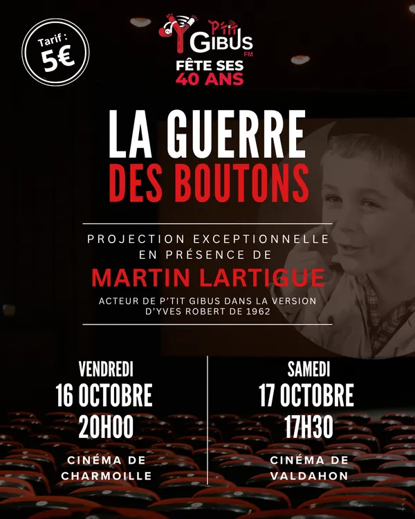 Soirée Cinéma exceptionnelle avec Martin Lartigue