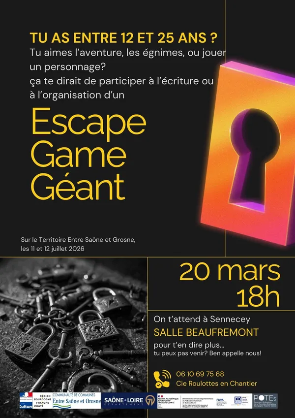 Atelier d'écriture Escape Game Géant