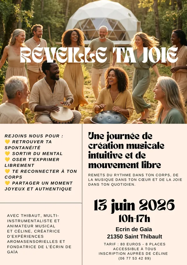 Stage de musique intuitive et mouvement libre "Réveille ta joie"