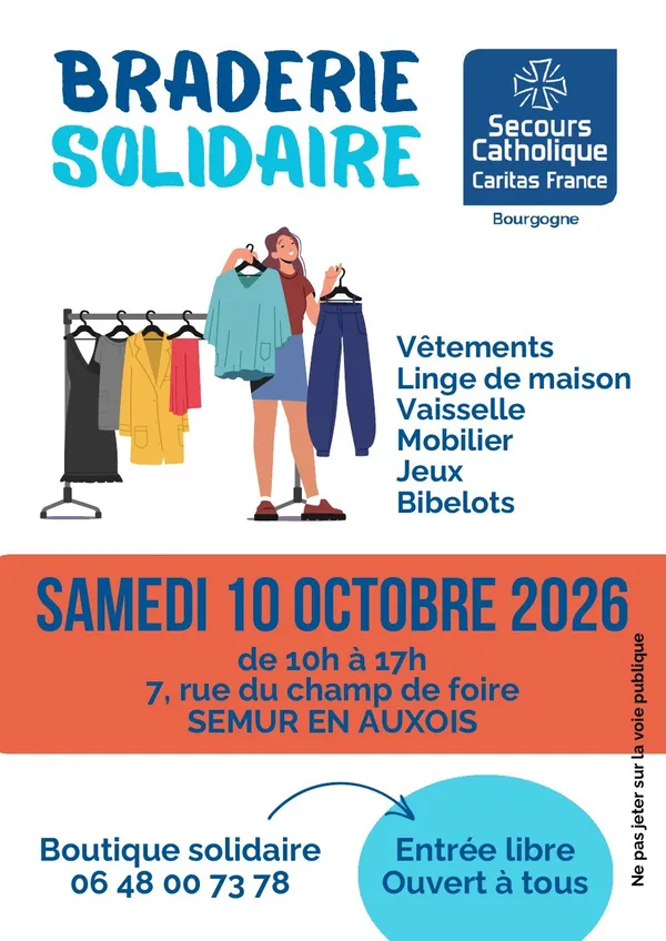 Braderie d'automne du Secours Catholique