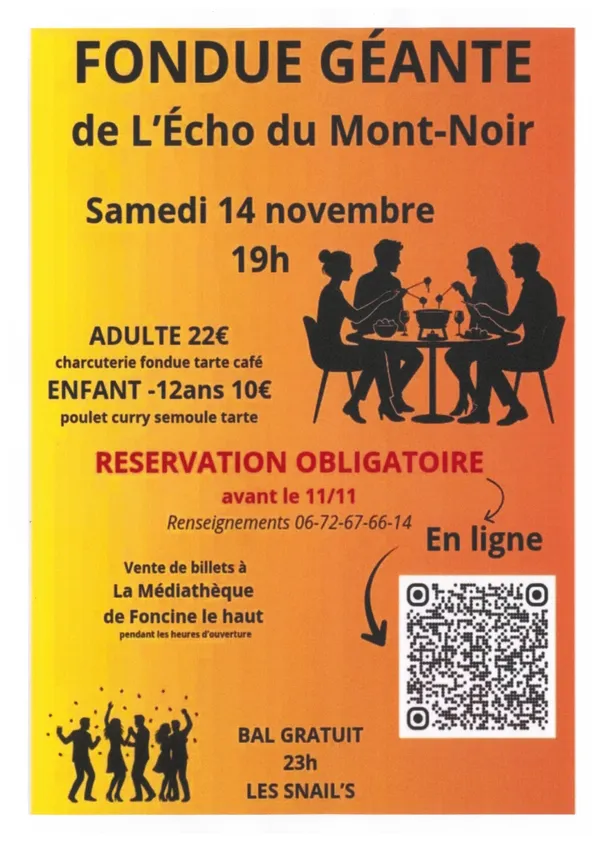 Fondue géante
