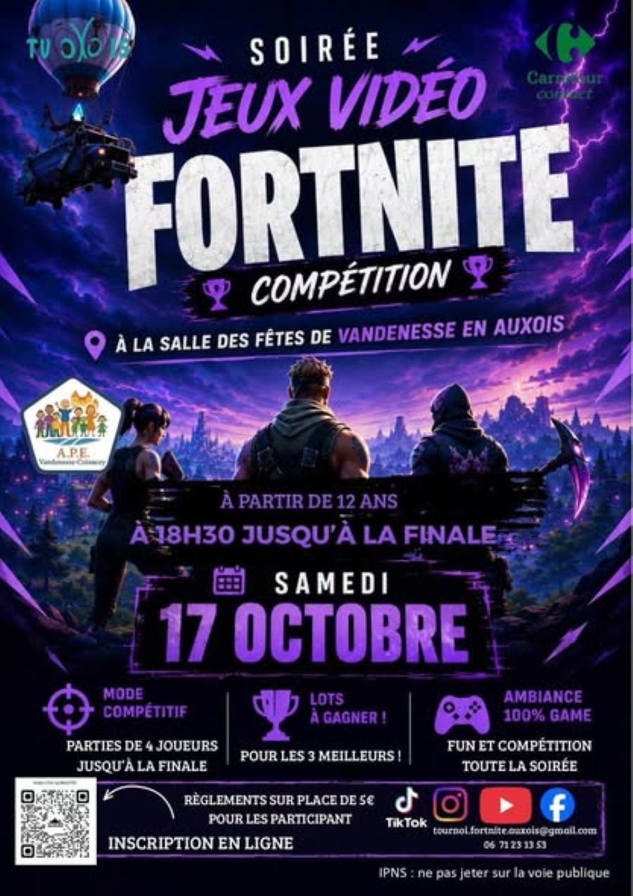 Soirée jeux vidéo- Vandenesse en Auxois
