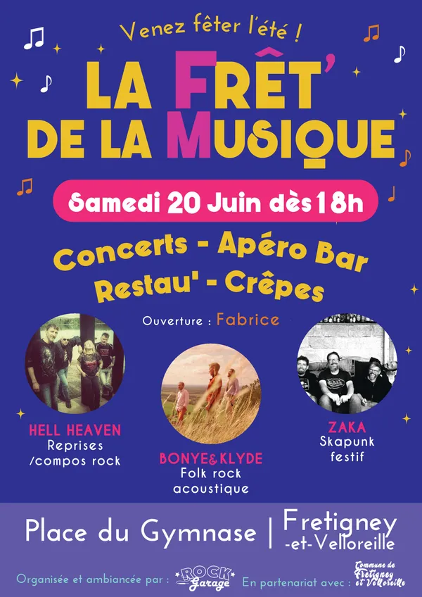 Fête de la musique à Fretigney et Velloreille