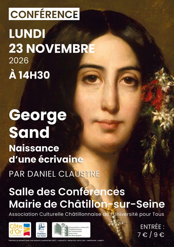 Conférence  "George Sand ; Naissance d’une écrivaine"