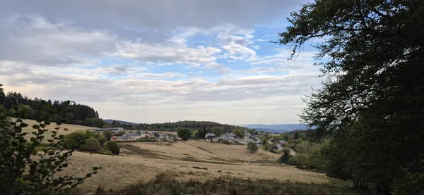 Feu d'artifice depuis le plus haut village de Bourgogne