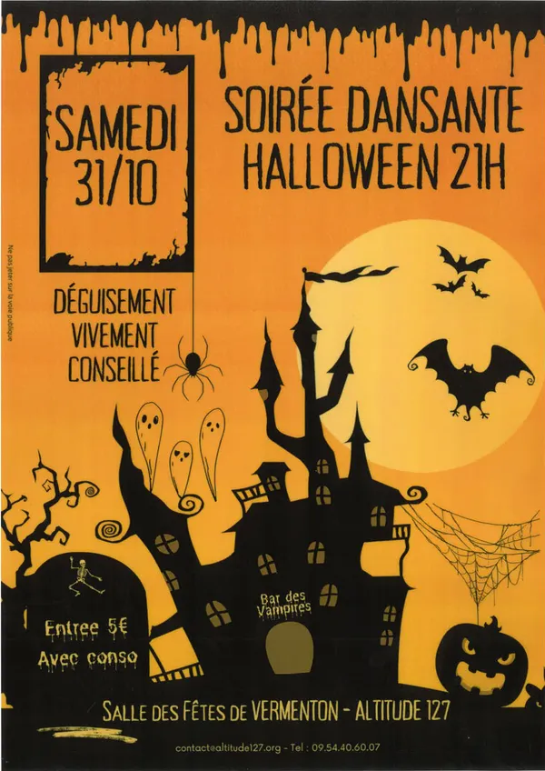 Soirée dansante Halloween