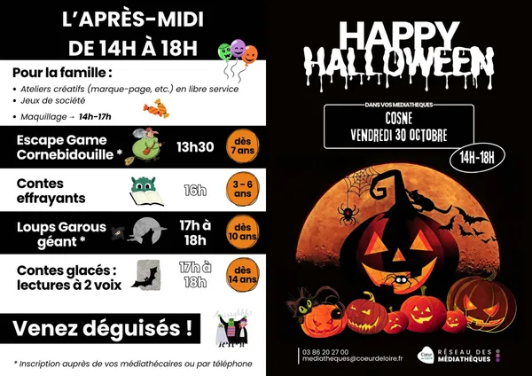 Halloween à la médiathèque de Cosne