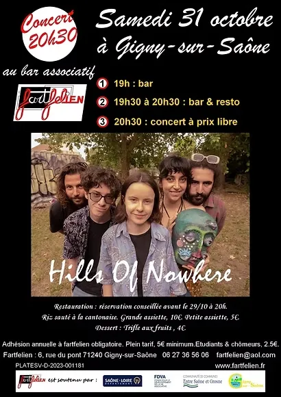 "Hills of Nowhere" en concert