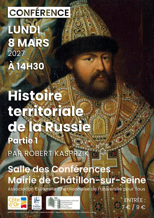 Conférence "Histoire territoriale de la Russie partie 1 : de la Rous à Catherine II (IXe-XVIIIe s)"