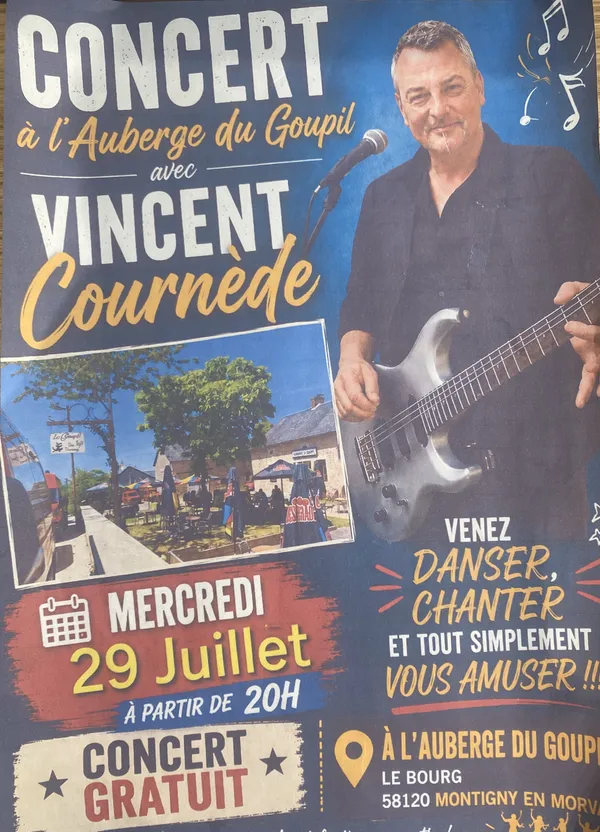 Concert avec Vincent Cournède