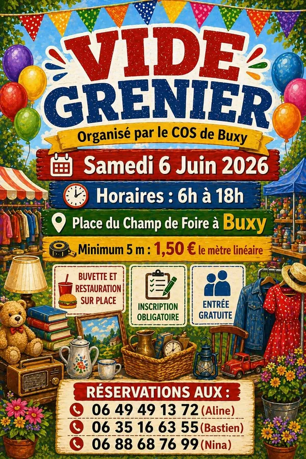 Vide grenier du COS de Buxy