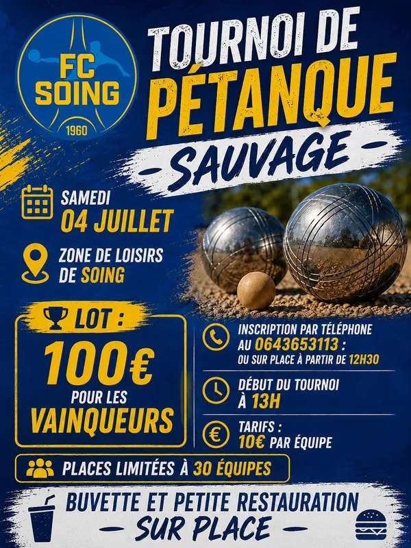Tournoi de pétanque sauvage