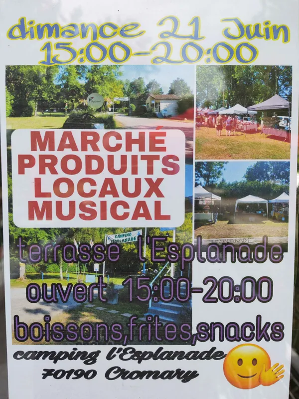 Marché produits locaux musical