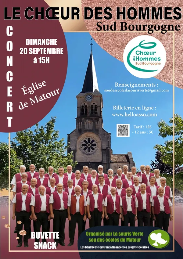 Concert de la chorale Le Choeur des Hommes