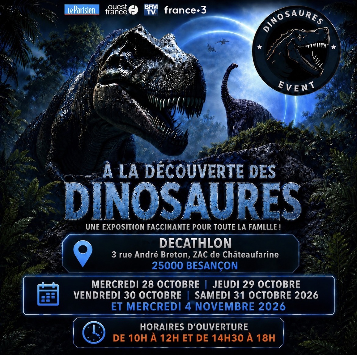 Exposition de dinosaures
