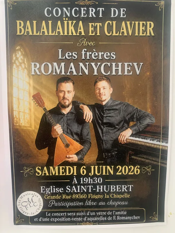 Concert de Balalaïka et Clavier avec les frères Romanychev