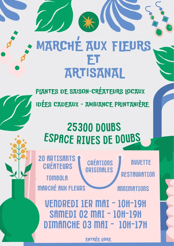 Marché aux fleurs et artisanal