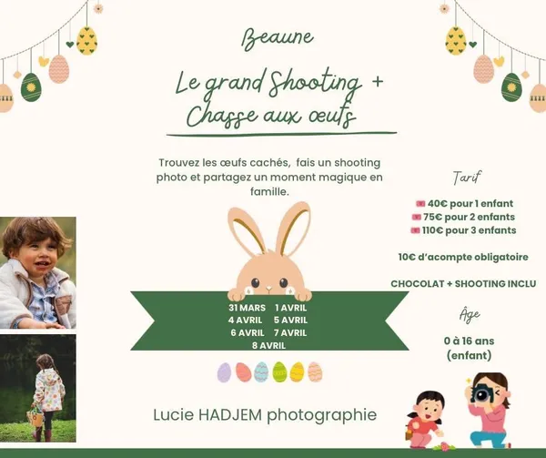 CHASSE AUX ŒUFS & MINI SÉANCES PHOTO – BEAUNE