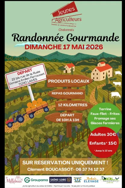 Randonnée gourmande par les Jeunes agriculteurs du Chalonnais