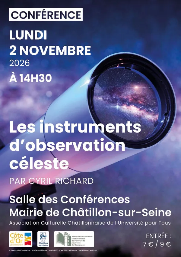 Conférence "Les instruments d'observation céleste"