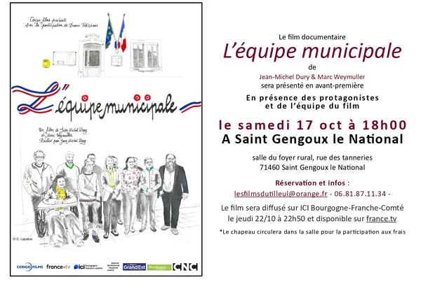 Avant première du film documentaire L'équipe municipale