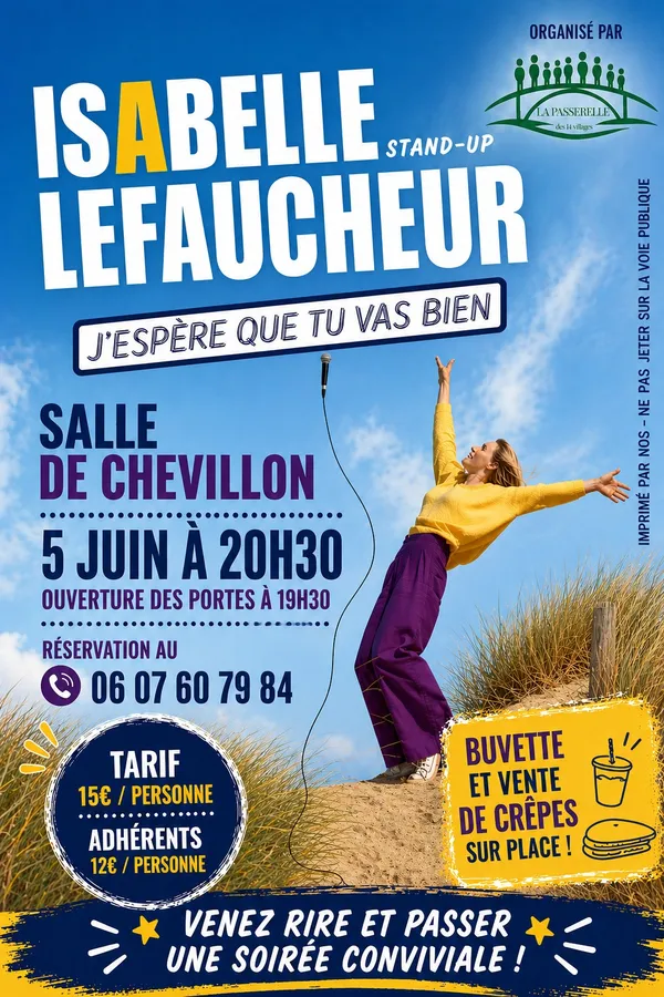 J'espère que tu vas bien - Stand Up d'Isabelle Lefaucheur