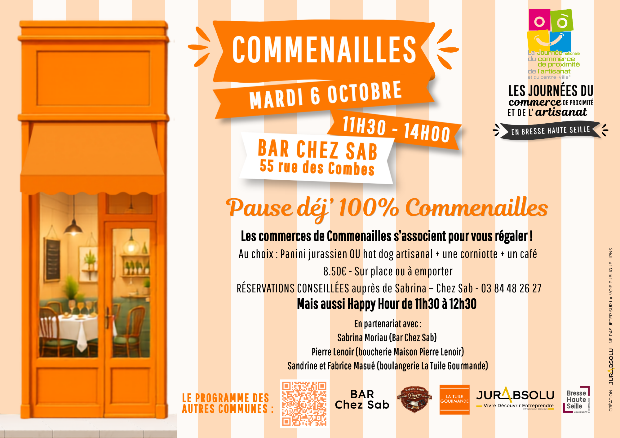 Pause Déjeuner chez Sab - Journées du Commerce de proximité et de l'Artisanat