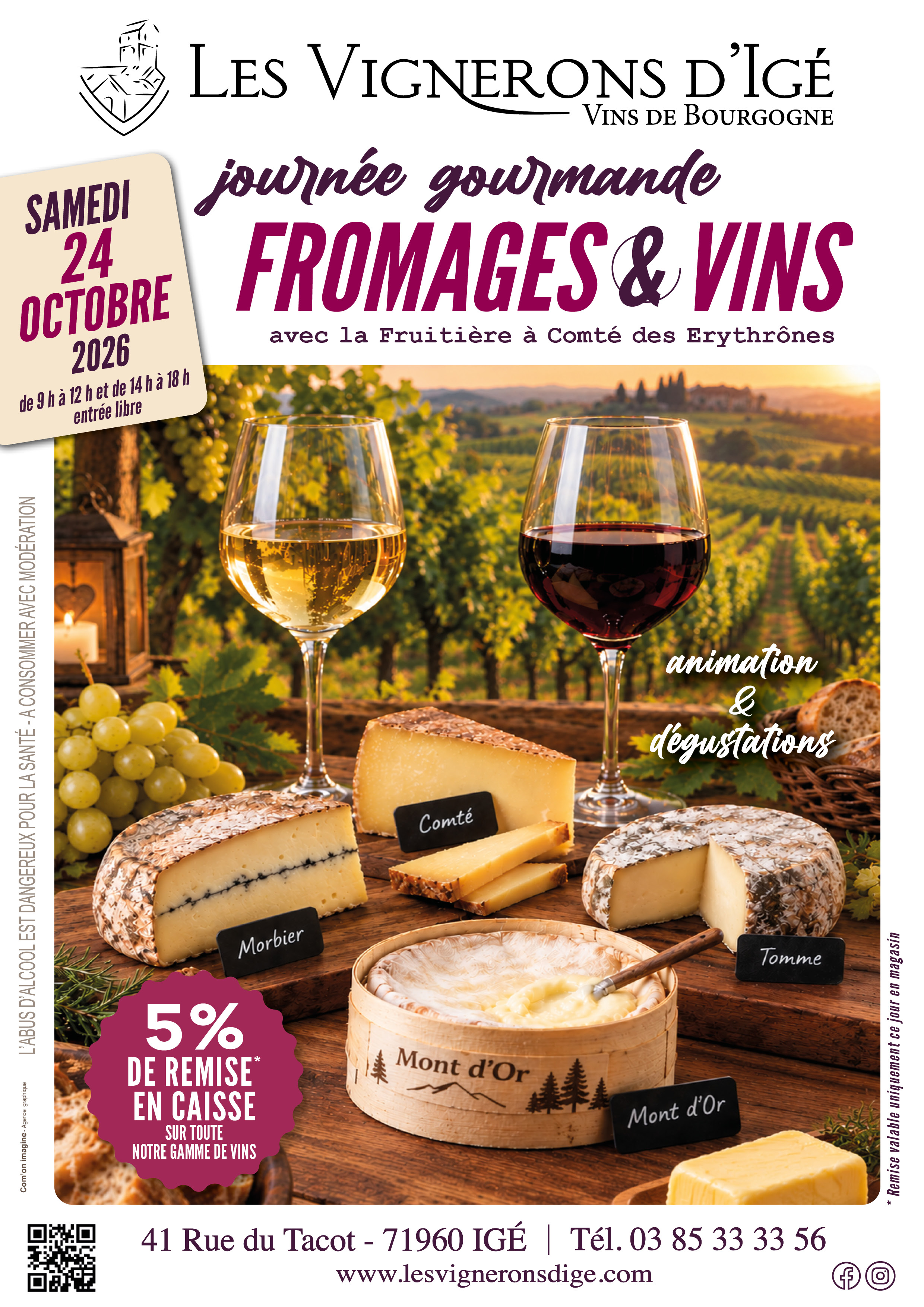 Journée gourmande - Fromages du Jura & vins