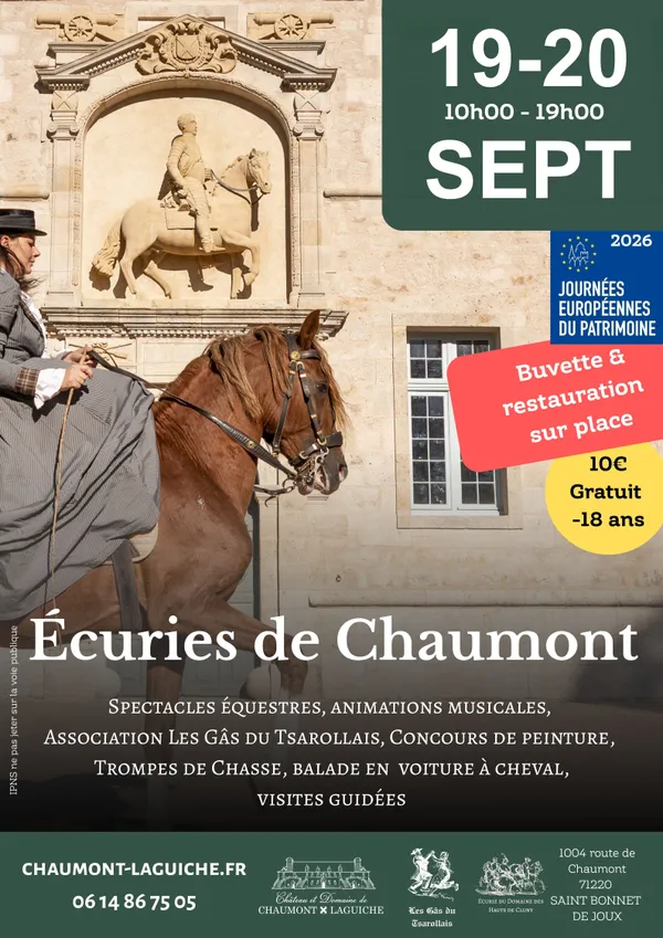 Journées du Patrimoine aux Écuries de Chaumont