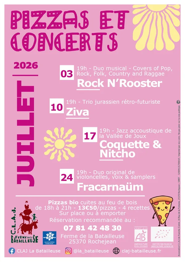 Pizzas & Concert - Rock N'Rooster
