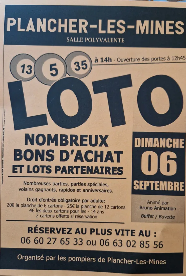 LOTO à Plancher-les-Mines