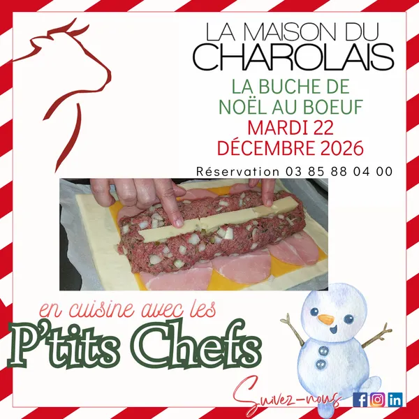 Atelier de cuisine participatif : la bûche de Noël au boeuf