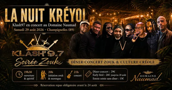 La nuit Kréyol-Klash97 en concert live