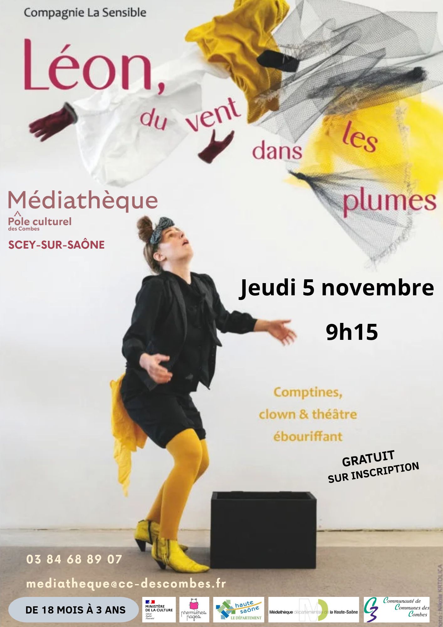 Spectacle Léon du vent dans les plumes